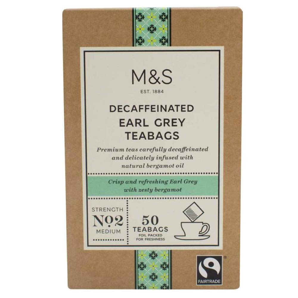 M&S English Breakfast ＋Decaf Earl Grey Amazon.com : Marks and Spencer, Decaffeinated Earl Grey 50 Tea